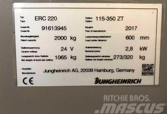 Jungheinrich ERC 220 - 3500MM HUB - 2000KG - 2357STD. Kõrged komplekteerimistõstukid