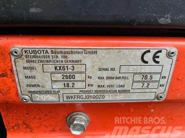 Kubota Minibagger KX 61 Minibagger 2245h, incl. Grabn+T Miniekskavaatorid < 7 t
