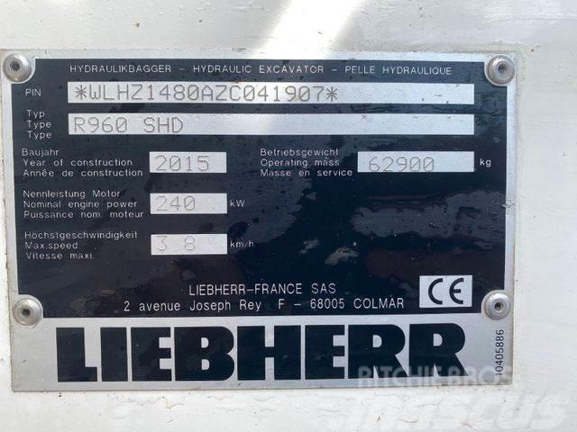 Liebherr R960 SHD ** BJ. 2015* 10.000H/Klima/ZSA/TOP Zust Roomikekskavaatorid