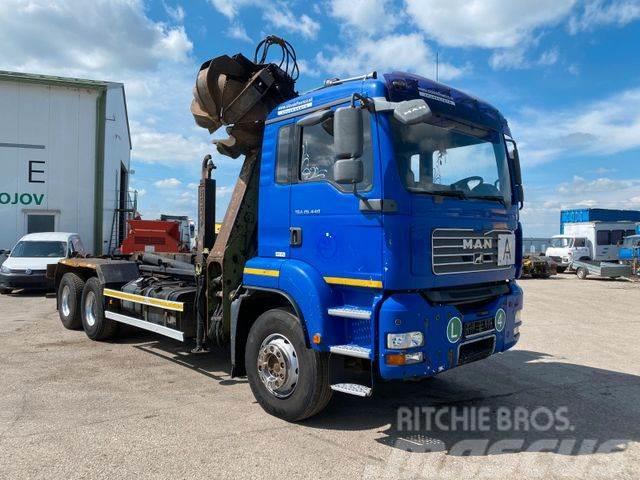 MAN TGA 26.440 6X4 for containers with crane vin 874 Kraanaga veokid