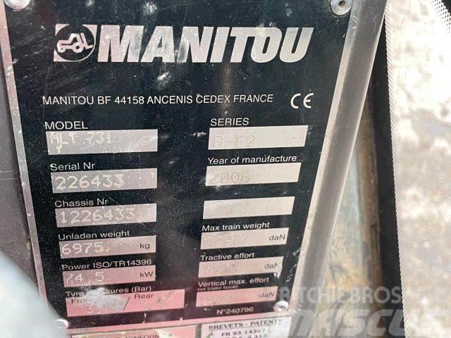 Manitou MTL731 frontloader 4x4 VIN 433 Rataslaadurid