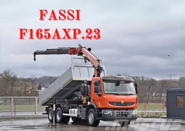 Renault Premium 370 *FASSI F165AXP.23 + FUNK/ 6x4 * TOP Kraanaga veokid