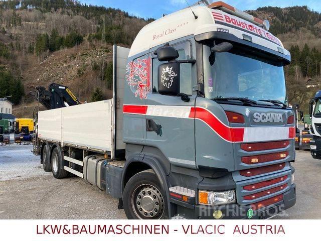 Scania R410 mit Kran Palfinger PK20002EH Madelautod