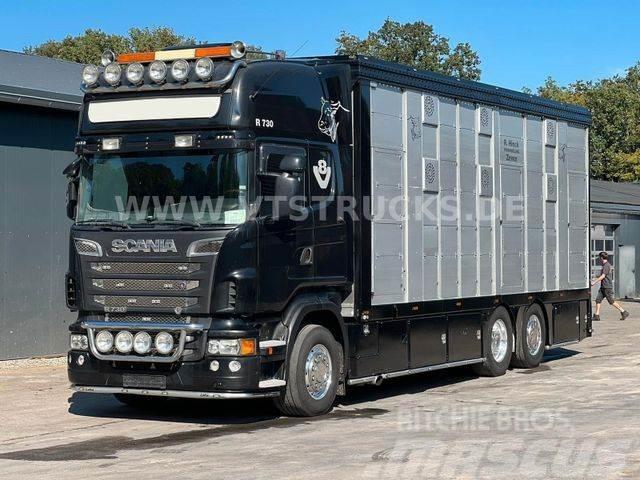 Scania R730 V8 6x2 2.Stock Stehmann + Hubdach, Vollluft Loomaveokid