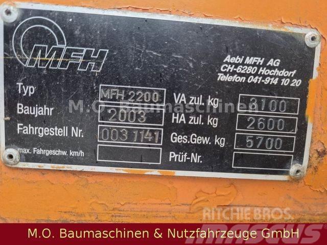 Schmidt AEBI Bougie MFH 2200 / Kehrmaschine / Tänavapuhastusveokid