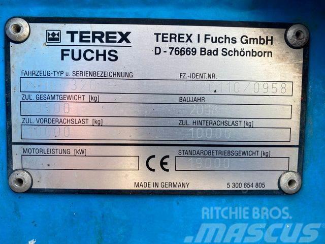 Terex Fuchs MHL 320 Umschlagbagger **BJ. 2008 * 7701H Ratasekskavaatorid