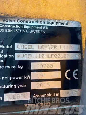Volvo L110H *BJ. 2015 *15949 H/Klima/*TOP* Rataslaadurid