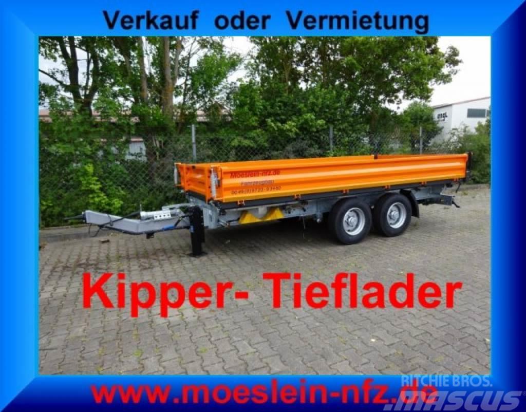 Möslein TTD11 Orange neuer Tandem 3- Seitenkipper Tieflad Kallur-haagised
