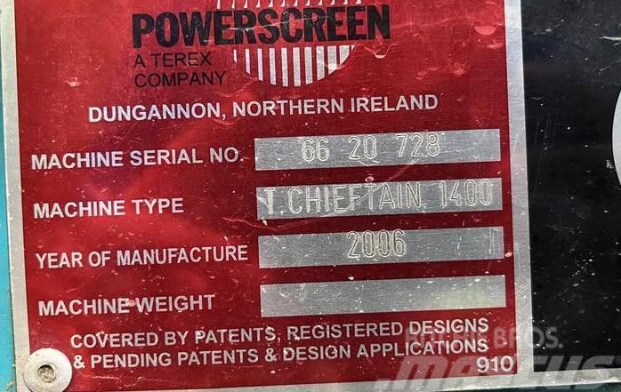Powerscreen Chieftain 1400 Sõelad
