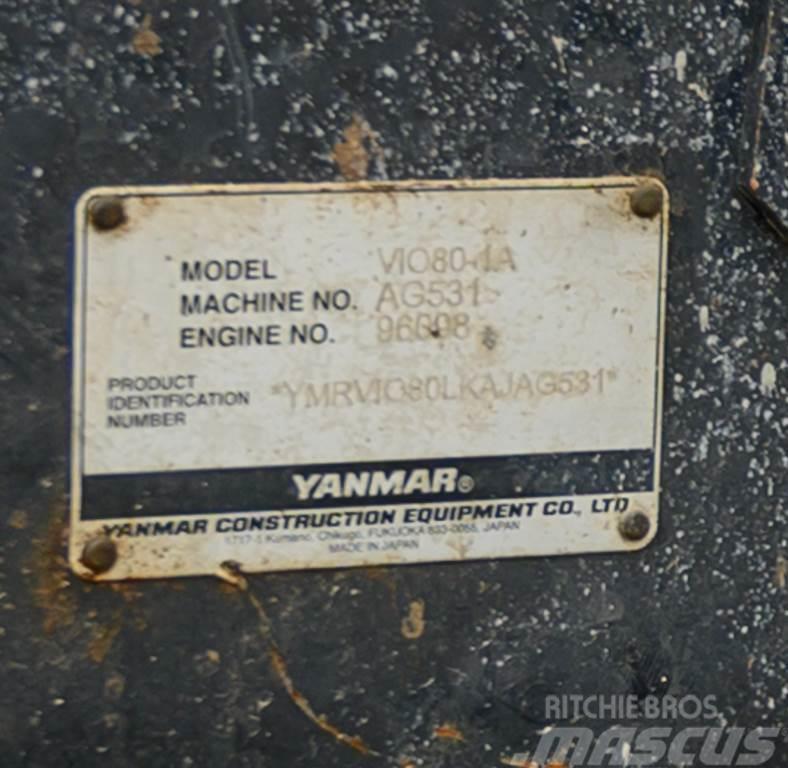 Yanmar VIO80 Miniekskavaatorid < 7 t