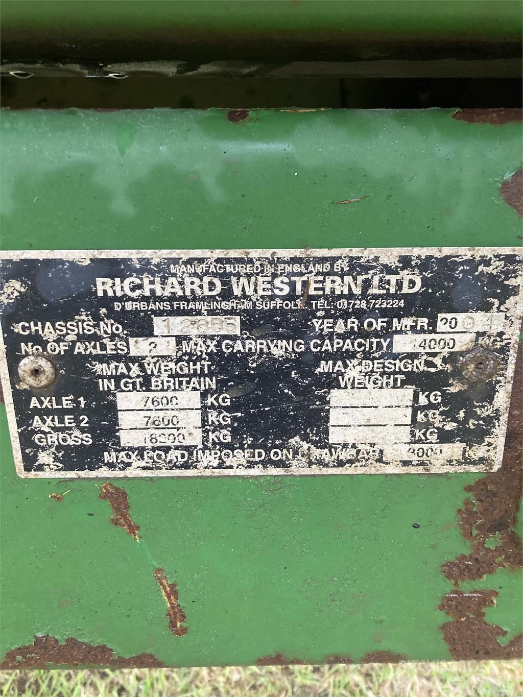Richard Western ENSILAGEVAGN Muud laadimise ja kaevamise seadmed