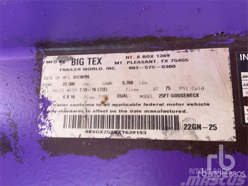 Big Tex 25 ft T/A Gooseneck Raskeveohaagised