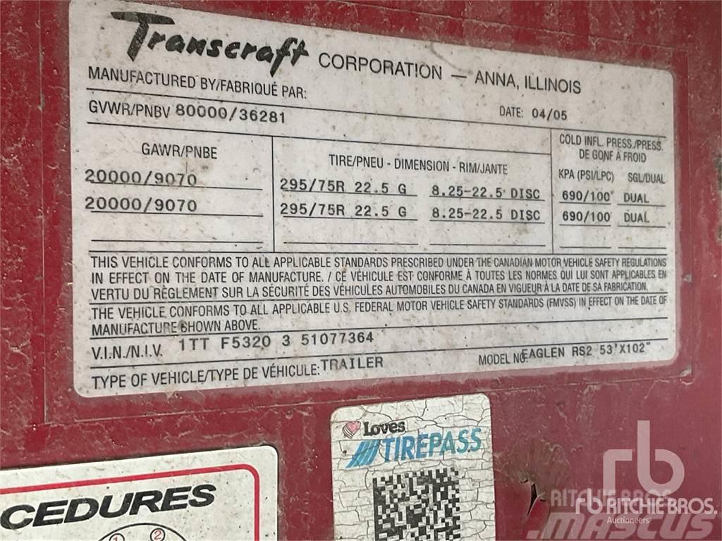 Transcraft 53 ft T/A Spread Axle Madelpoolhaagised