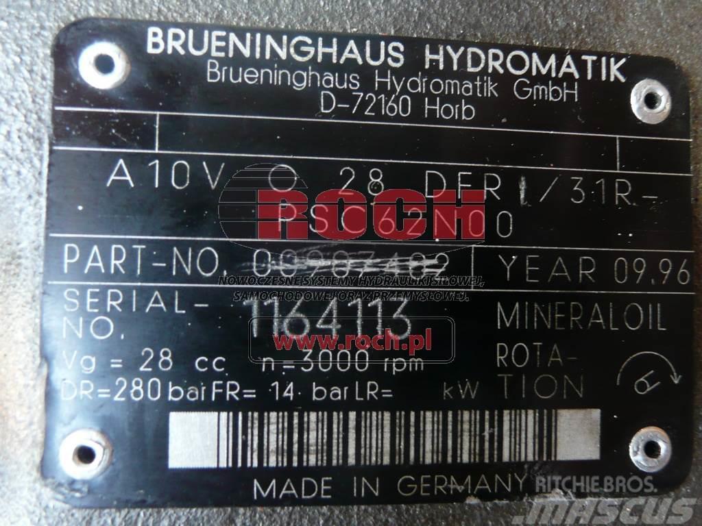 Brueninghaus Hydromatik A10VO28DFR/31R-PSC62N00 00907402 Hüdraulika