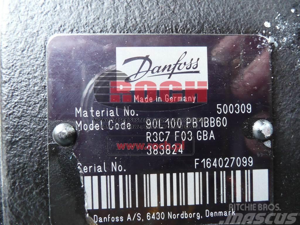 Danfoss 500309 90L100PB1BB60 R3C7F03GBA 383824 Hüdraulika