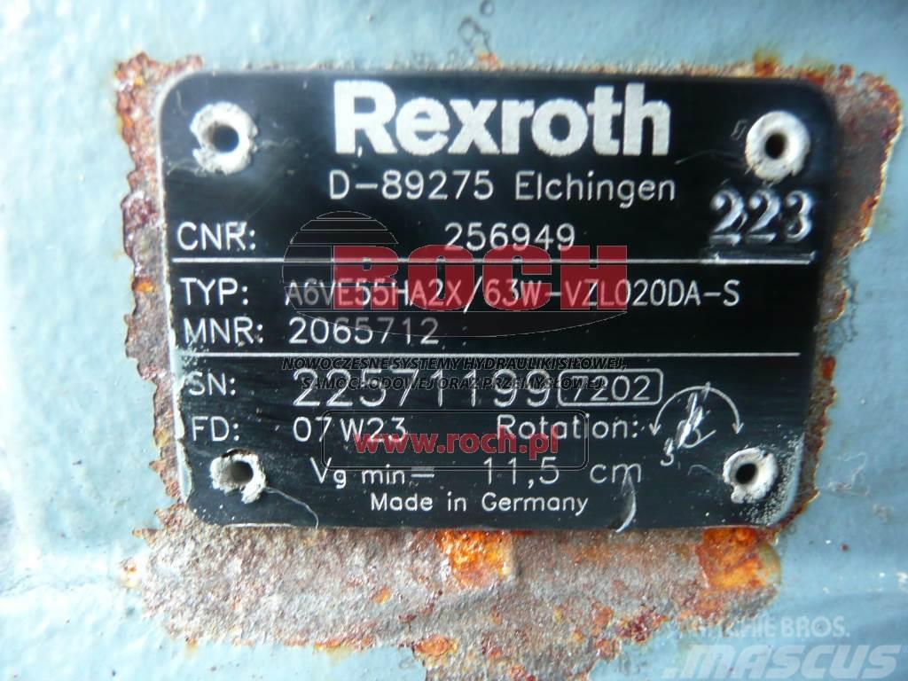 Rexroth A6VE55HA2X/63W-VZL020DA-S 2065712 256949 Mootorid