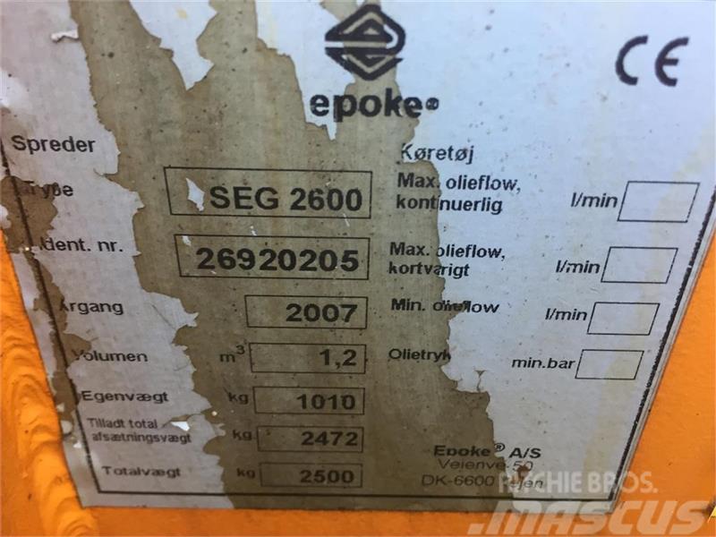 Epoke Capella SEG2600 Liivapuisturid ja soolapuisturid