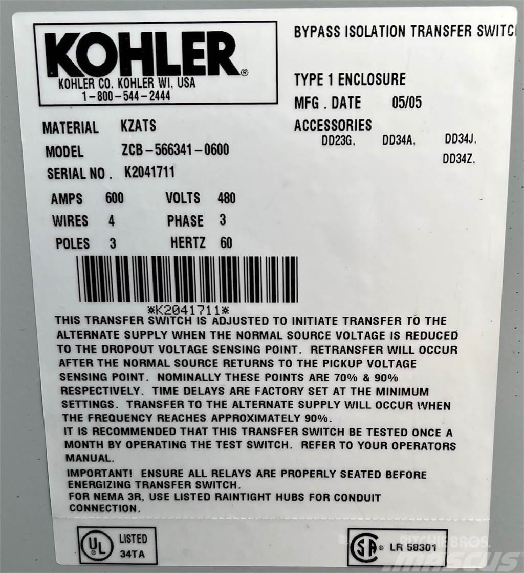 Kohler 600amp 480V Elektroonikaseadmed
