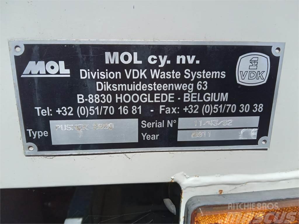 DAF Superstructure garbage truck MOL VDK PUSHER 20m3 Prügiautod