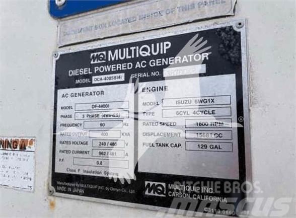 MultiQuip WHISPERWATT DCA400SSI4i Gaasigeneraatorid