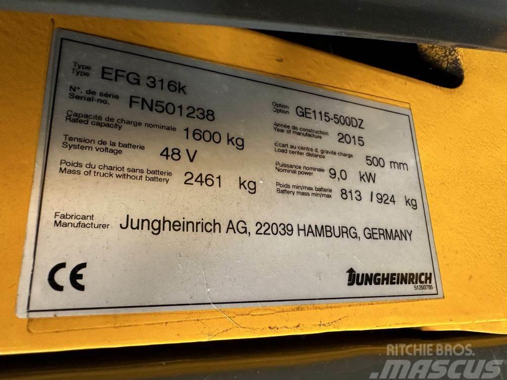 Jungheinrich EFG 316k - TRIPLEX 5 m Elektritõstukid